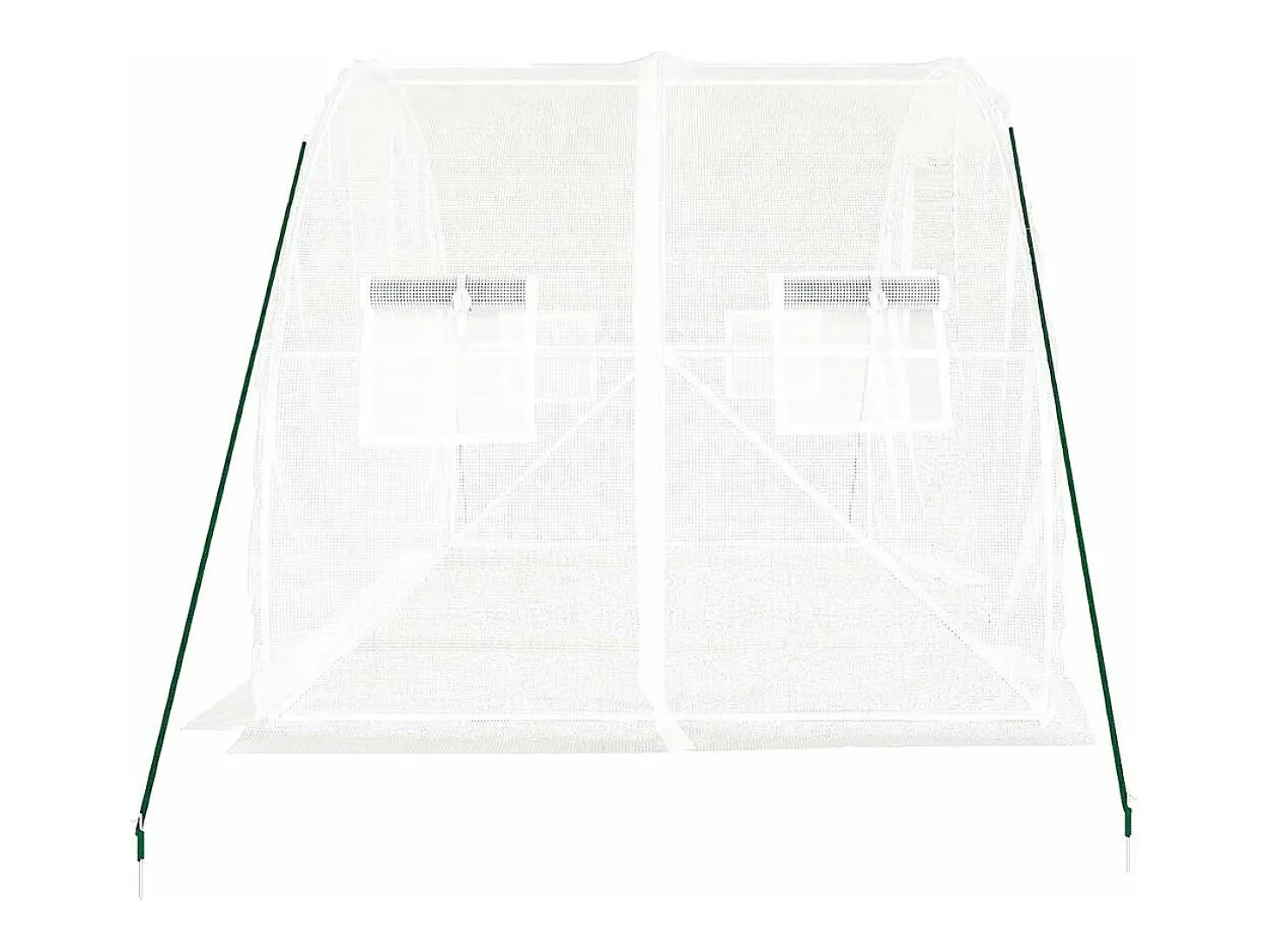 Estufa tipo tenda para plantas flores e hortaliças com estrutura de aço 6 m² 3 x 2 x 2 m branca 02_0044609