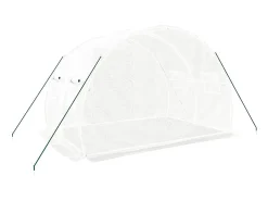 Estufa tipo tenda para plantas flores e hortaliças com estrutura de aço 6 m² 3 x 2 x 2 m branca 02_0044609
