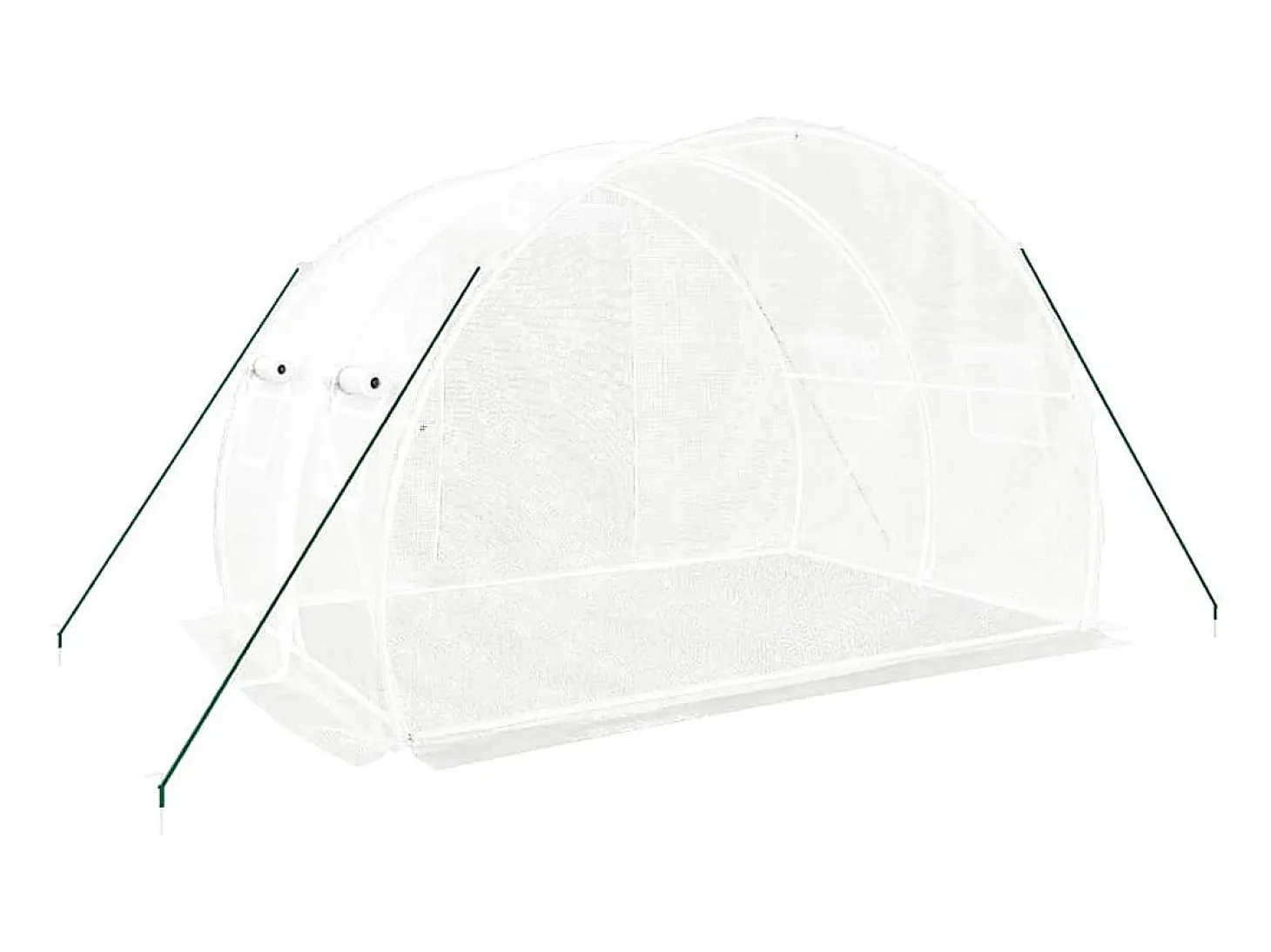 Estufa tipo tenda para plantas flores e hortaliças com estrutura de aço 6 m² 3 x 2 x 2 m branca 02_0044609