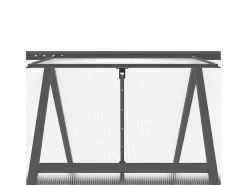 Estufa tipo tenda para plantas flores e hortaliças com estrutura de base 334 x 169 x 202 cm alumínio antracite 02_0044503