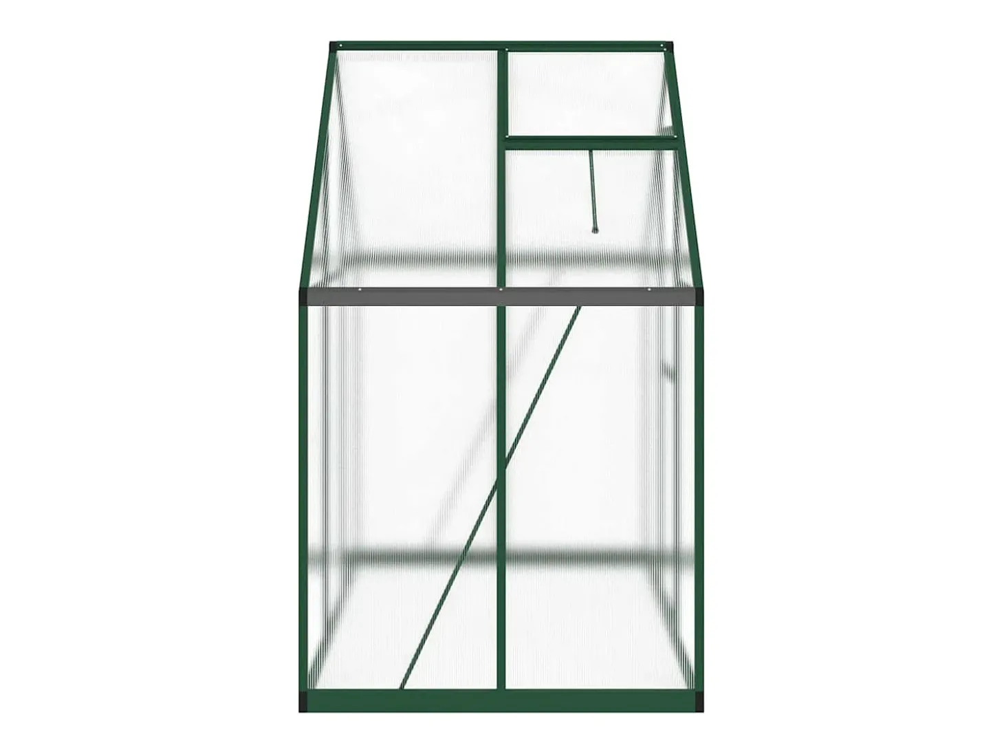 Estufa tipo tenda para plantas flores e hortaliças com estrutura de base 169 x 114 x 195 cm alumínio verde 02_0044485