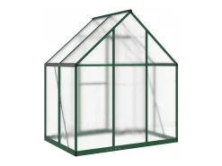 Estufa tipo tenda para plantas flores e hortaliças com estrutura de base 169 x 114 x 195 cm alumínio verde 02_0044485