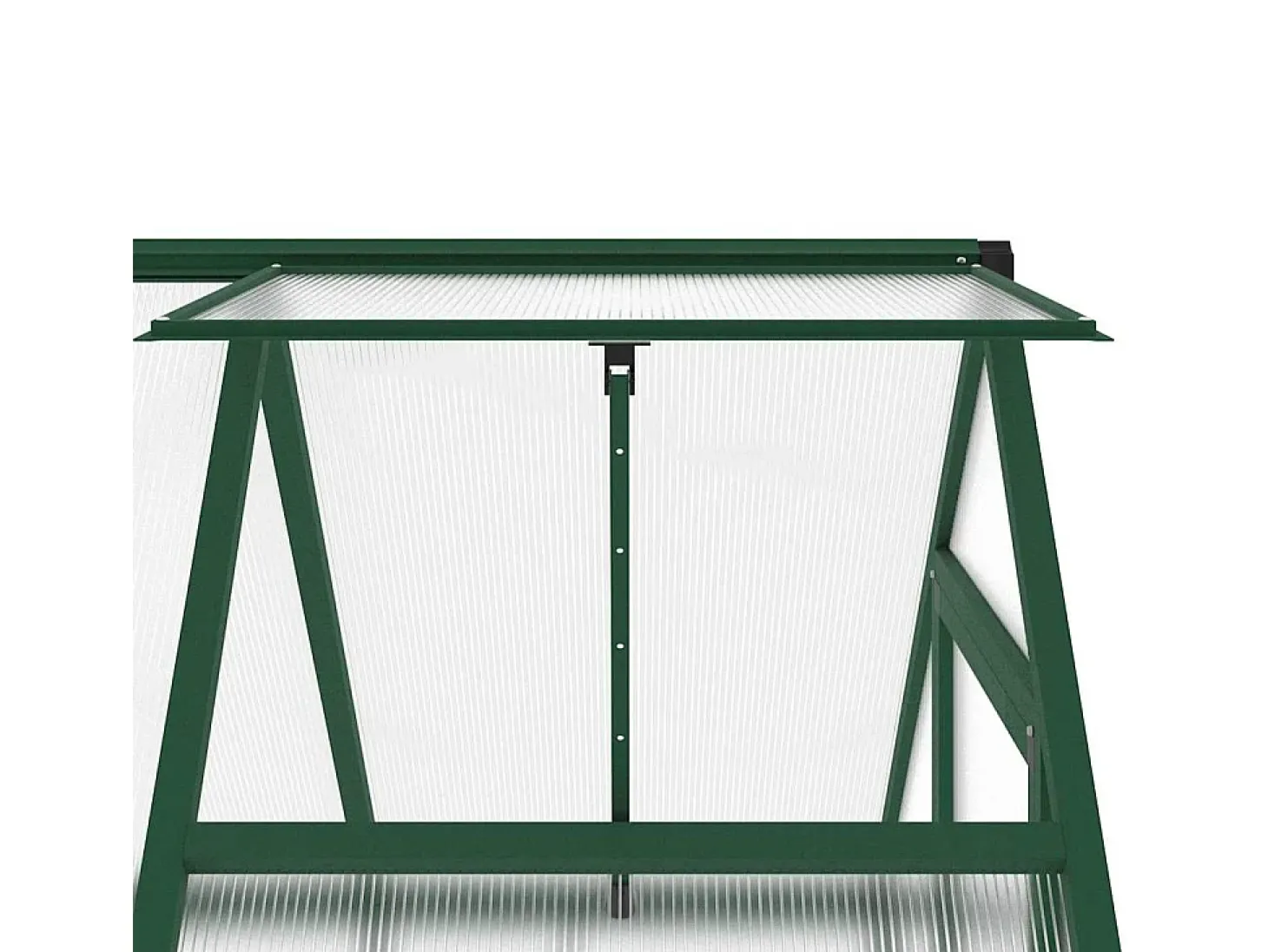 Estufa tipo tenda para plantas flores e hortaliças com estrutura de base 169 x 114 x 195 cm alumínio verde 02_0044485