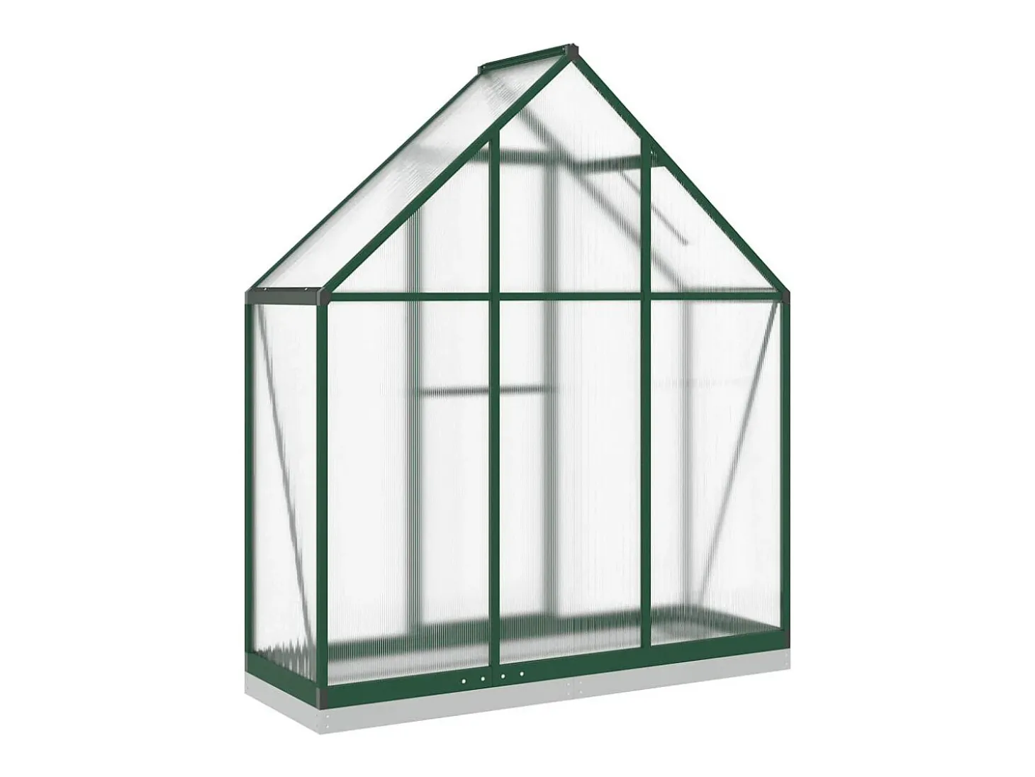 Estufa tipo tenda para plantas flores e hortaliças com estrutura de base 169 x 58 x 202 cm alumínio verde 02_0044495