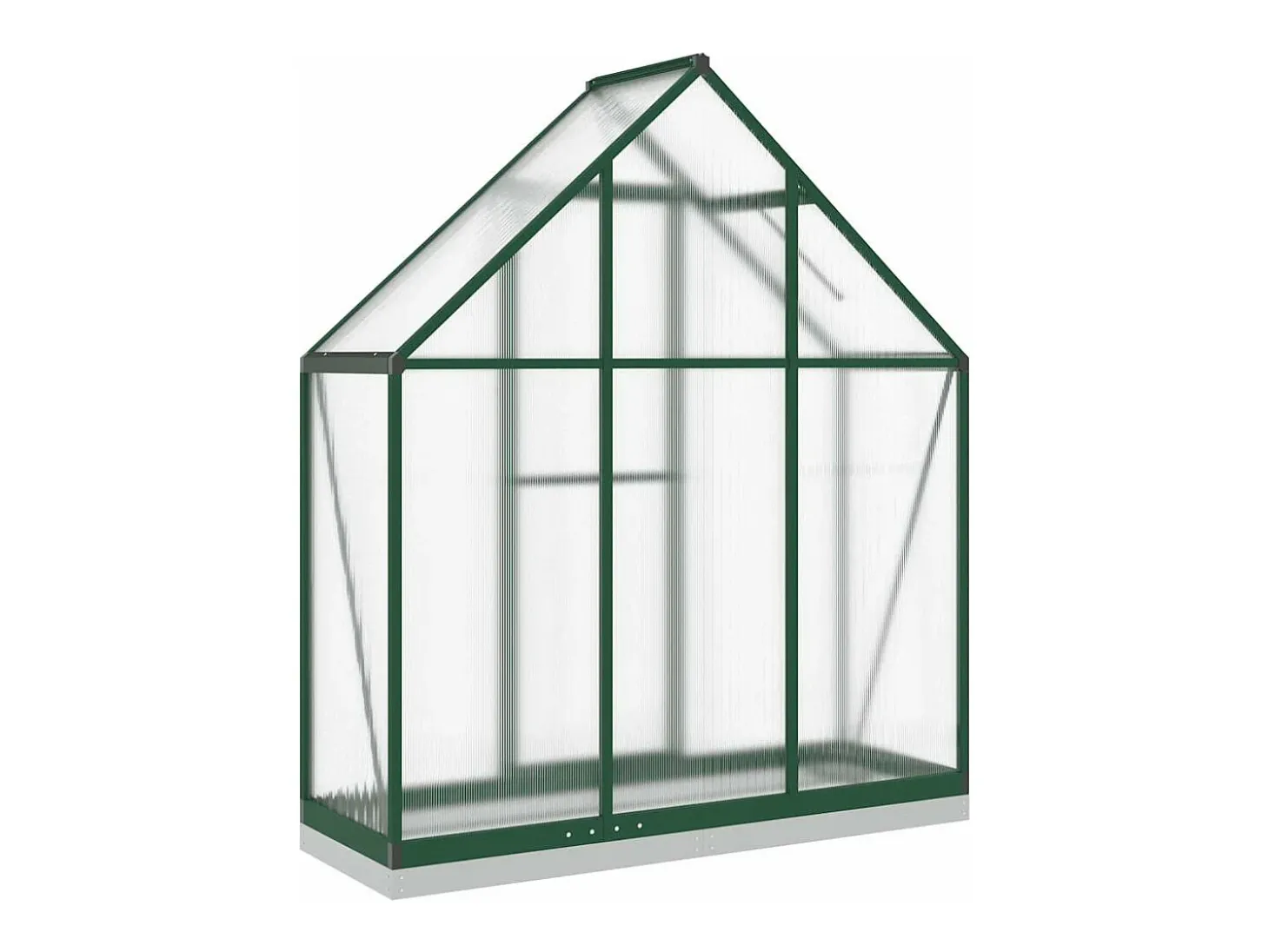 Estufa tipo tenda para plantas flores e hortaliças com estrutura de base 169 x 58 x 202 cm alumínio verde 02_0044495