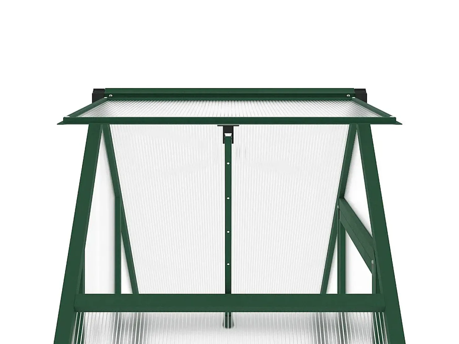Estufa tipo tenda para plantas flores e hortaliças com estrutura de base 169 x 58 x 202 cm alumínio verde 02_0044495