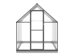 Estufa tipo tenda para plantas flores e hortaliças com estrutura de base 224 x 169 x 202 cm alumínio antracite 02_0044498