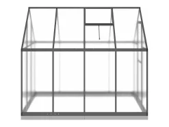 Estufa tipo tenda para plantas flores e hortaliças com estrutura de base 224 x 169 x 202 cm alumínio antracite 02_0044498