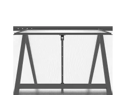 Estufa tipo tenda para plantas flores e hortaliças com estrutura de base 224 x 169 x 202 cm alumínio antracite 02_0044498