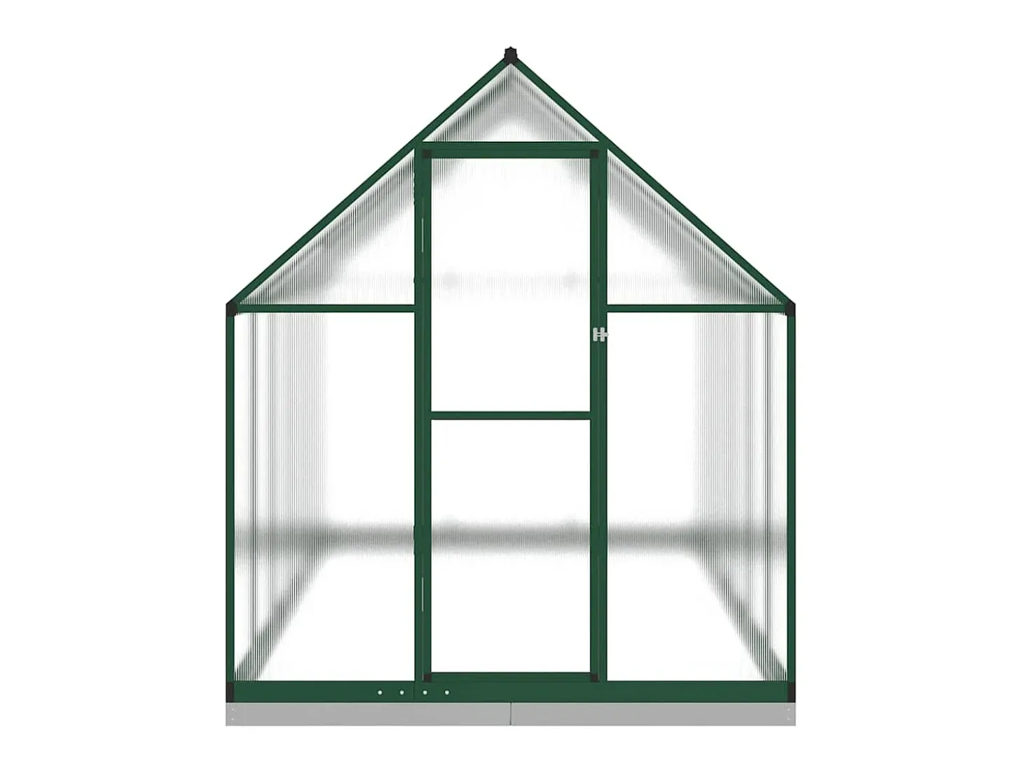Estufa tipo tenda para plantas flores e hortaliças com estrutura de base 334 x 169 x 202 cm alumínio verde 02_0044504