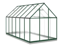 Estufa tipo tenda para plantas flores e hortaliças com estrutura de base 334 x 169 x 202 cm alumínio verde 02_0044504