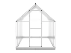Estufa tipo tenda para plantas flores e hortaliças com base prateada 334 x 169 x 202 cm alumínio prata 02_0044524