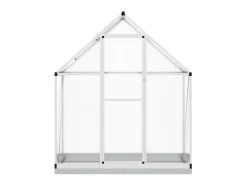 Estufa tipo tenda para plantas flores e hortaliças com base prateada 169 x 58 x 202 cm alumínio prata 02_0044520