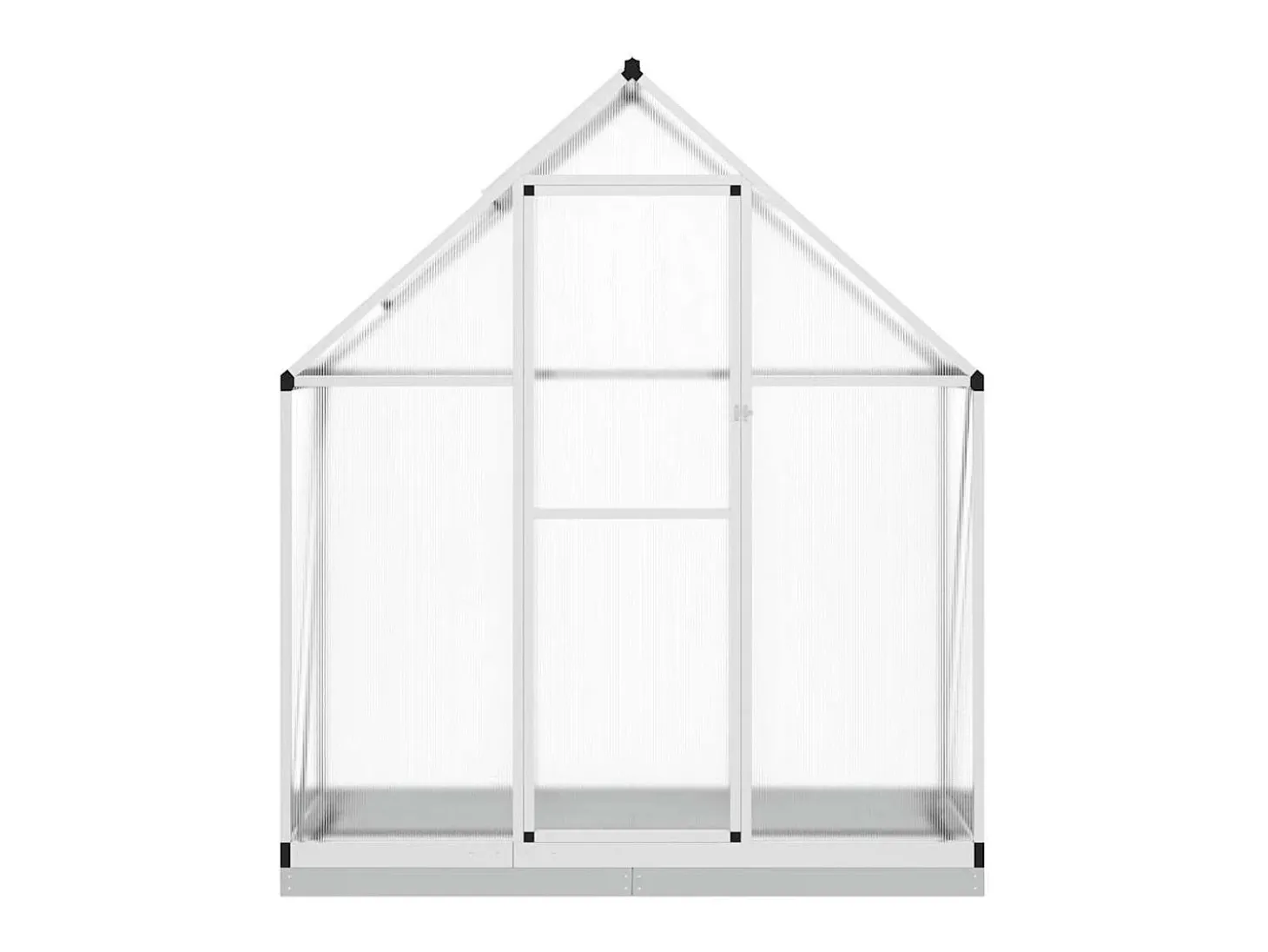 Estufa tipo tenda para plantas flores e hortaliças com base prateada 169 x 58 x 202 cm alumínio prata 02_0044520