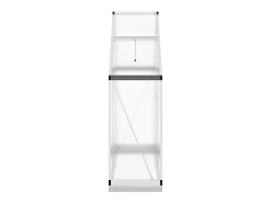 Estufa tipo tenda para plantas flores e hortaliças com base prateada 169 x 58 x 202 cm alumínio prata 02_0044520