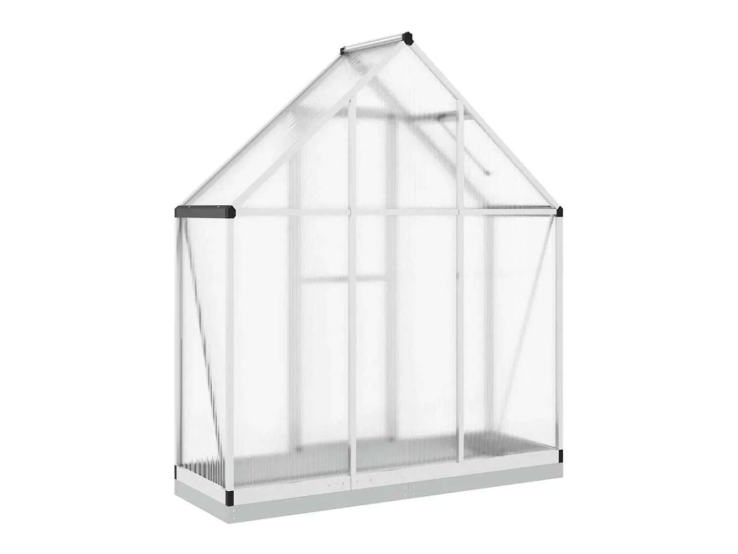 Estufa tipo tenda para plantas flores e hortaliças com base prateada 169 x 58 x 202 cm alumínio prata 02_0044520