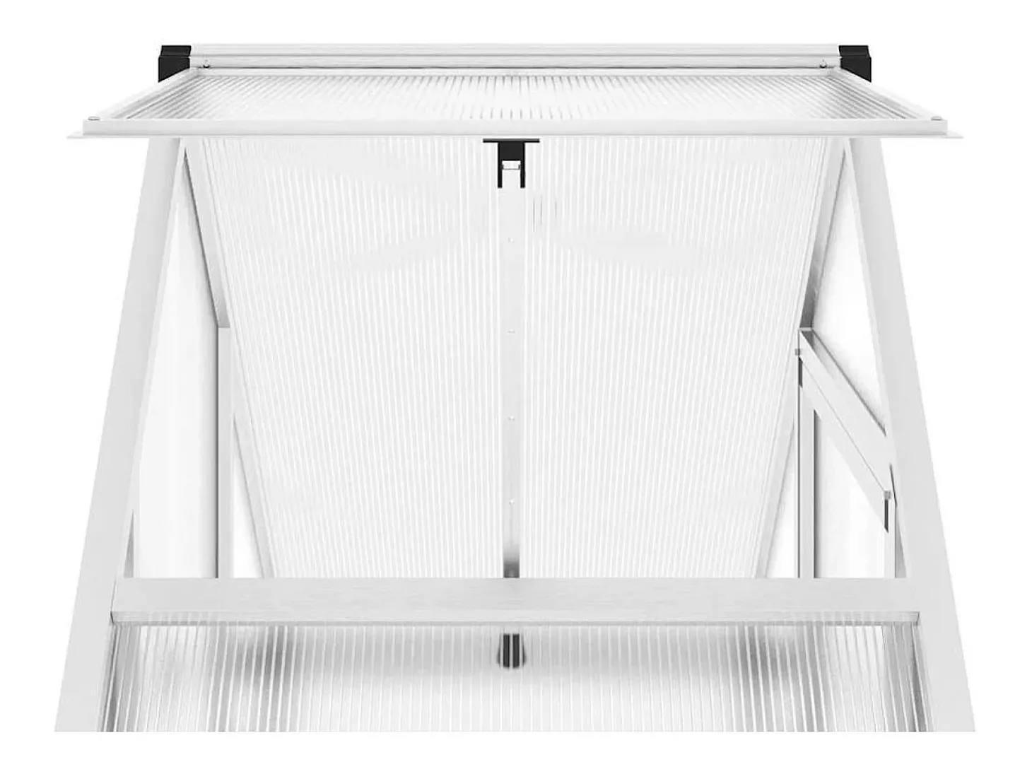 Estufa tipo tenda para plantas flores e hortaliças com base prateada 169 x 58 x 202 cm alumínio prata 02_0044520