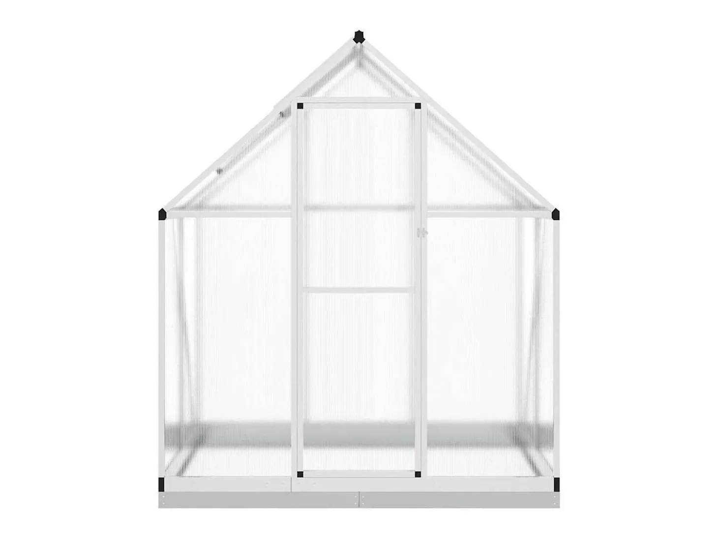 Estufa tipo tenda para plantas flores e hortaliças com base prateada 169 x 114 x 202 cm alumínio prata 02_0044518