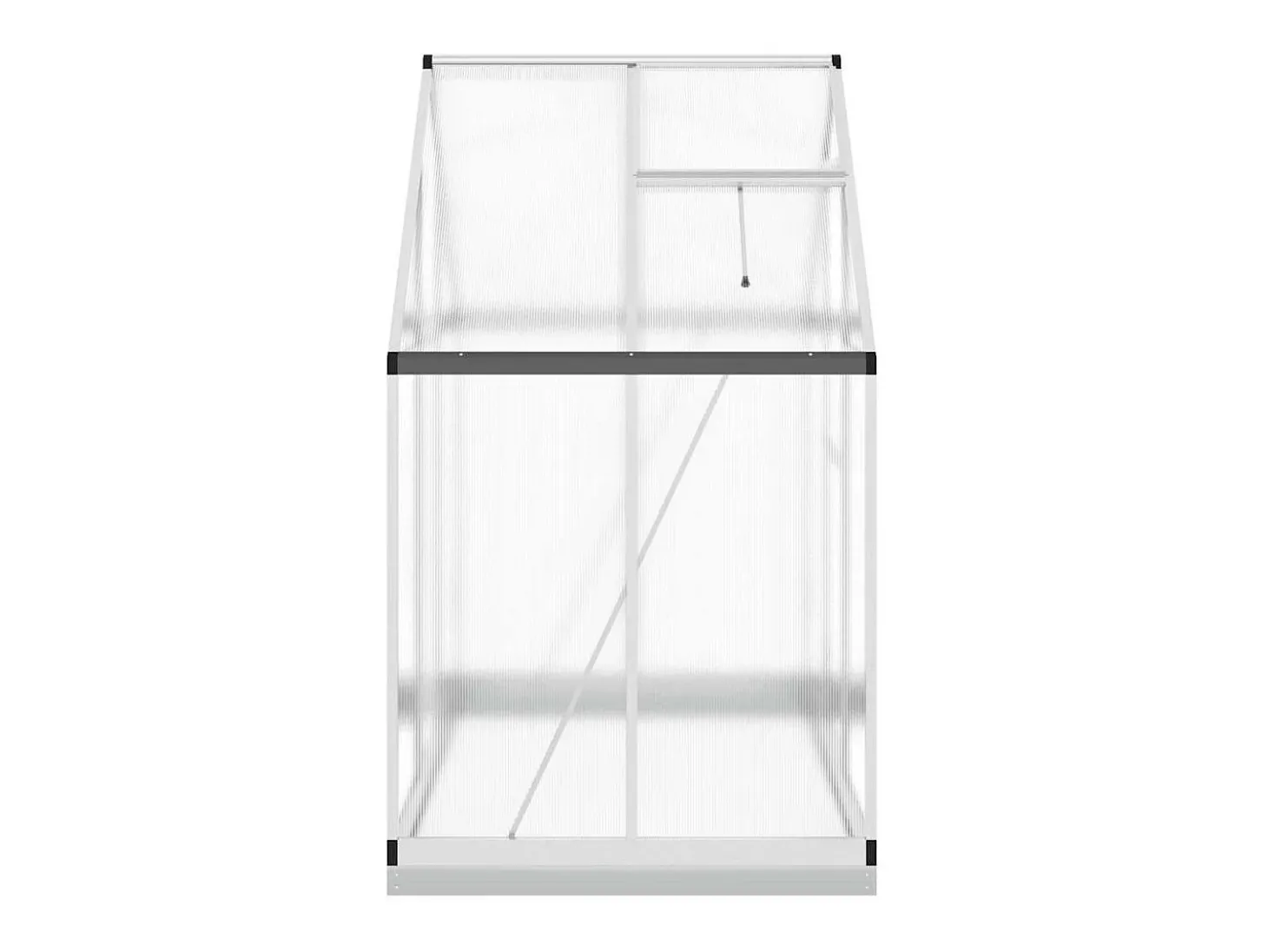 Estufa tipo tenda para plantas flores e hortaliças com base prateada 169 x 114 x 202 cm alumínio prata 02_0044518