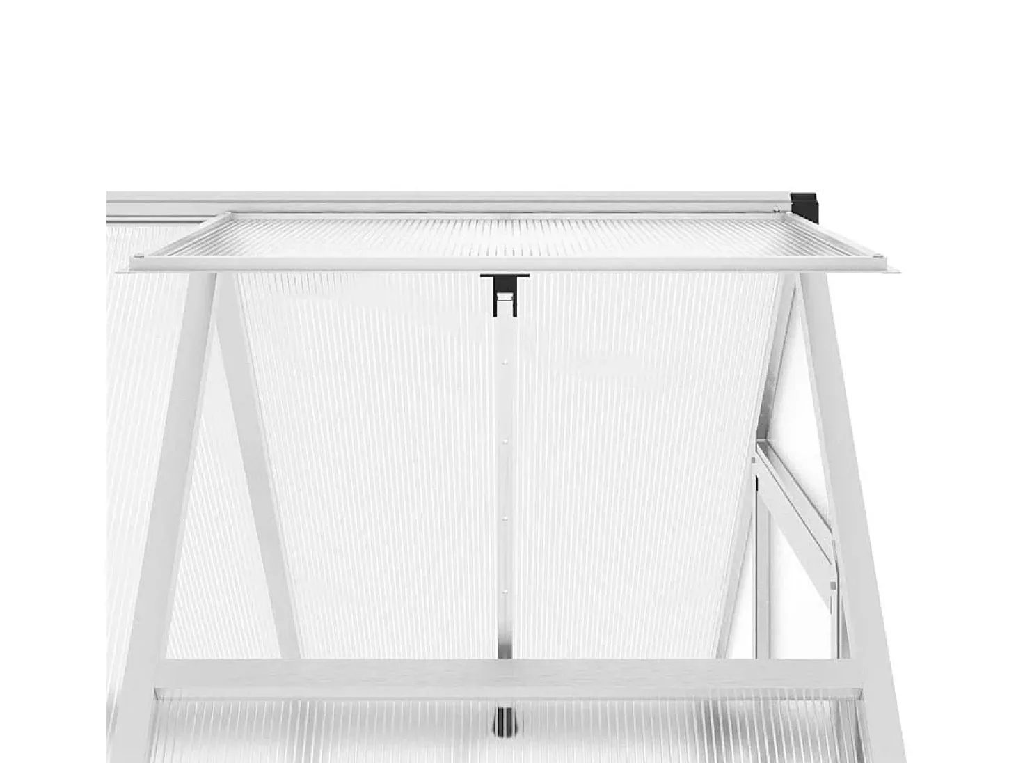 Estufa tipo tenda para plantas flores e hortaliças com base prateada 169 x 114 x 202 cm alumínio prata 02_0044518