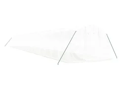 Estufa tipo tenda para plantas flores e hortaliças com estrutura de aço 60 m² 20 x 3 x 2 m branca 02_0044615