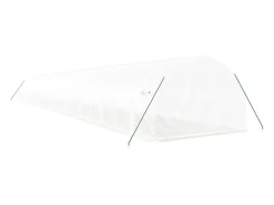 Estufa tipo tenda para plantas flores e hortaliças com estrutura de aço 60 m² 20 x 3 x 2 m branca 02_0044615