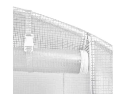 Estufa tipo tenda para plantas flores e hortaliças com estrutura de aço 60 m² 20 x 3 x 2 m branca 02_0044615