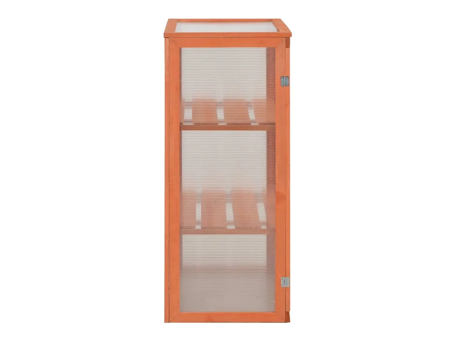 Estufa tipo tenda para plantas flores e hortaliças madeira 75 x 47 x 109 cm marrom 02_0044652