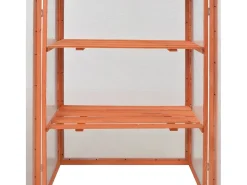 Estufa tipo tenda para plantas flores e hortaliças madeira 75 x 47 x 109 cm marrom 02_0044652