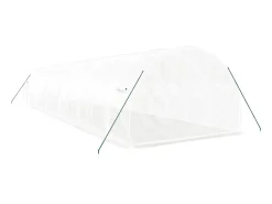 Estufa tipo tenda para plantas flores e hortaliças com estrutura de aço 36 m² 12 x 3 x 2 m branca 02_0044577