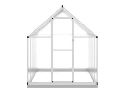 Estufa tipo tenda para plantas flores e hortaliças com base prateada 224 x 169 x 202 cm alumínio prata 02_0044522