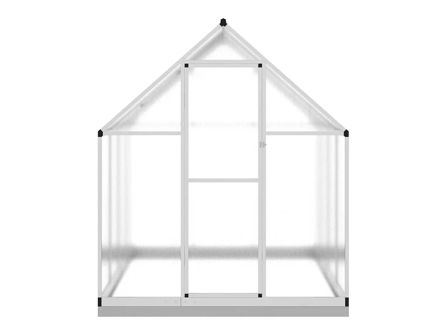 Estufa tipo tenda para plantas flores e hortaliças com base prateada 224 x 169 x 202 cm alumínio prata 02_0044522