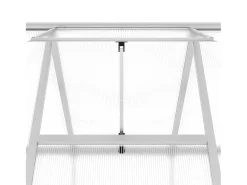 Estufa tipo tenda para plantas flores e hortaliças com base prateada 224 x 169 x 202 cm alumínio prata 02_0044522