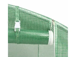 Estufa tipo tenda para plantas flores e hortaliças com estrutura de aço 64 m² 16 x 4 x 2 m verde 02_0044618