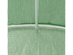 Estufa tipo tenda para plantas flores e hortaliças com estrutura de aço 64 m² 16 x 4 x 2 m verde 02_0044618