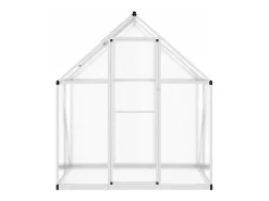 Estufa tipo tenda para plantas flores e hortaliças com base prateada 169 x 114 x 195 cm alumínio prata 02_0044515