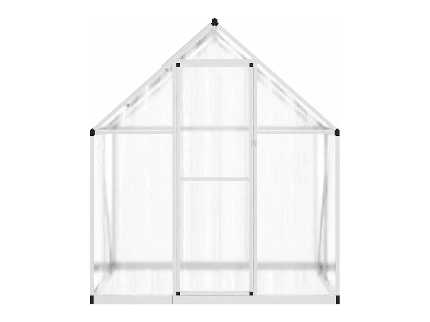 Estufa tipo tenda para plantas flores e hortaliças com base prateada 169 x 114 x 195 cm alumínio prata 02_0044515