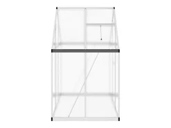 Estufa tipo tenda para plantas flores e hortaliças com base prateada 169 x 114 x 195 cm alumínio prata 02_0044515