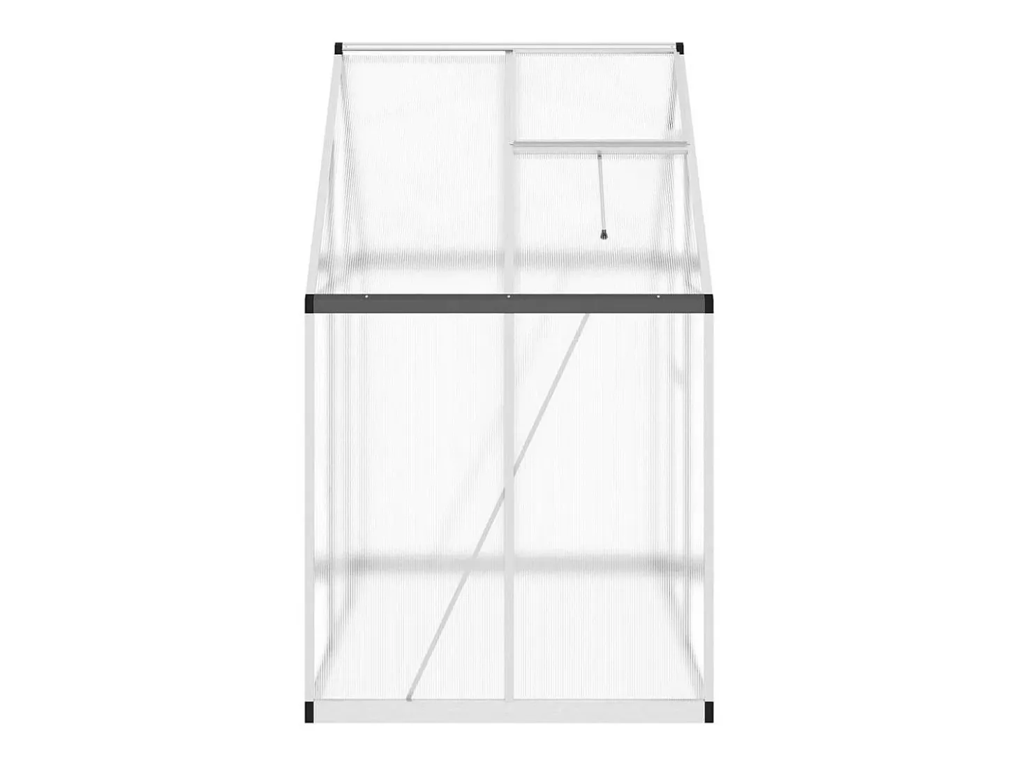 Estufa tipo tenda para plantas flores e hortaliças com base prateada 169 x 114 x 195 cm alumínio prata 02_0044515