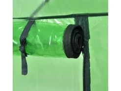 Estufa tipo tenda para plantas flores e vegetais com 4 prateleiras verde 02_0044481