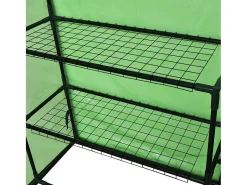 Estufa tipo tenda para plantas flores e vegetais com 4 prateleiras verde 02_0044481