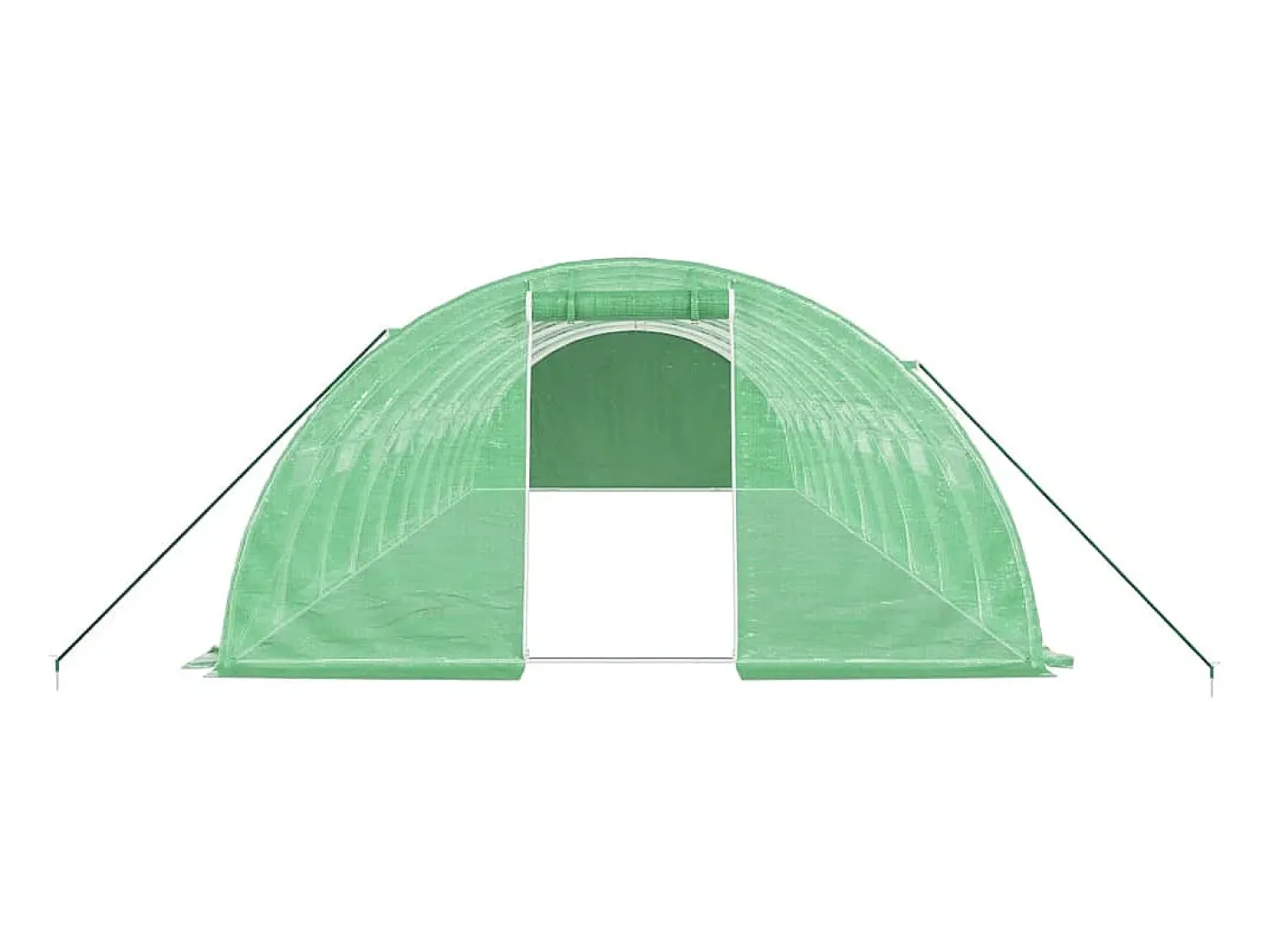 Estufa tipo tenda para plantas flores e hortaliças com estrutura de aço 40 m² 10 x 4 x 2 m verde 02_0044586