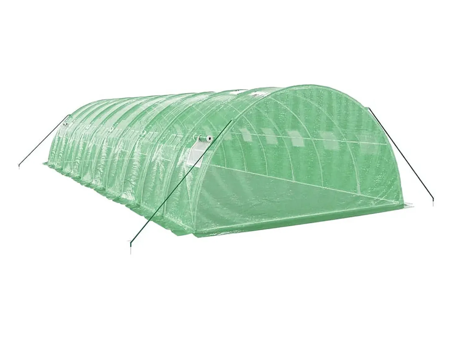Estufa tipo tenda para plantas flores e hortaliças com estrutura de aço 40 m² 10 x 4 x 2 m verde 02_0044586