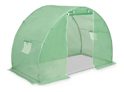 Estufa tipo tenda para plantas flores e hortaliças 4,5 m² 300 x 150 x 200 cm verde 02_0044448