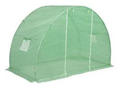 Estufa tipo tenda para plantas flores e hortaliças 4,5 m² 300 x 150 x 200 cm verde 02_0044448