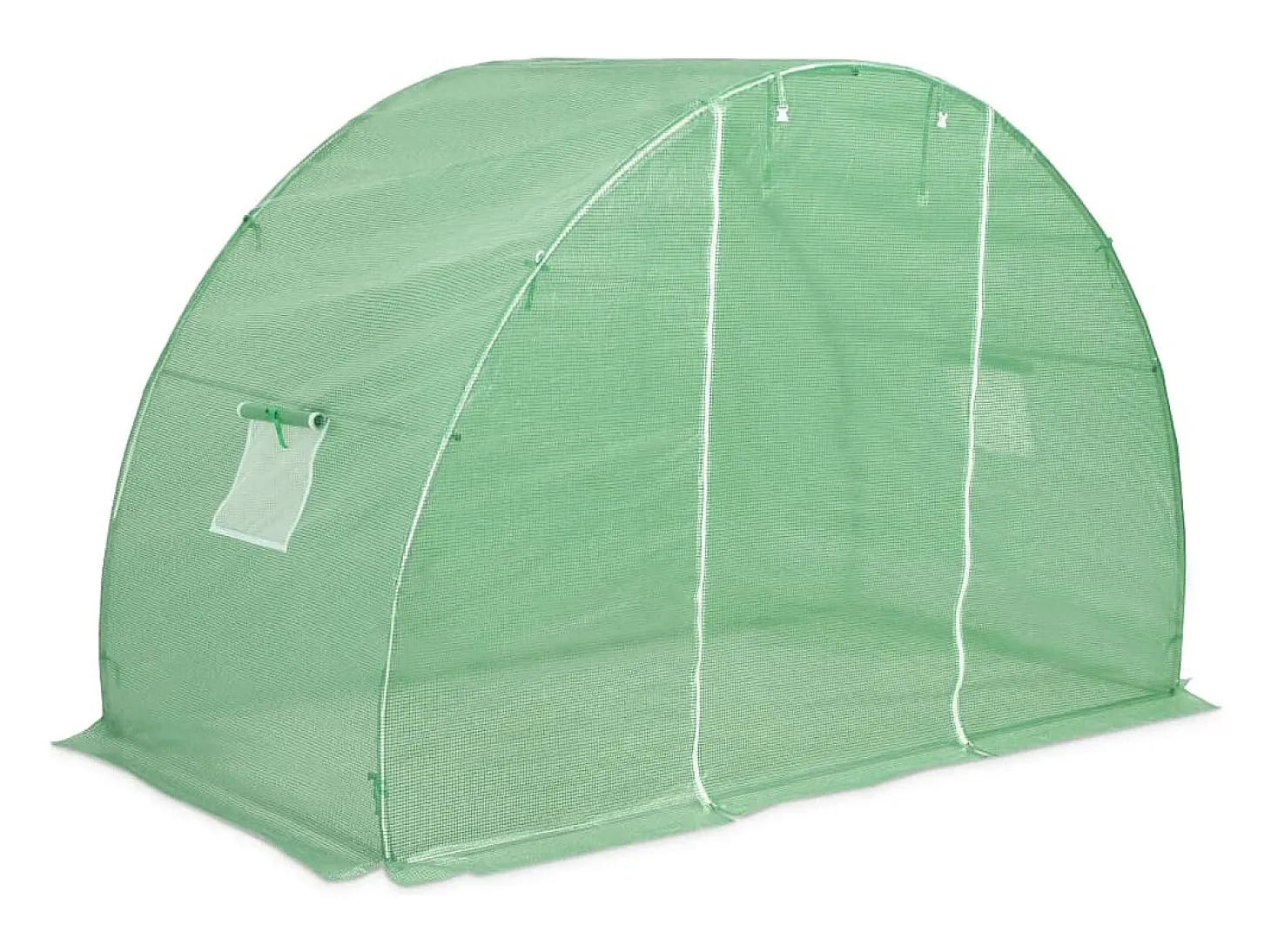 Estufa tipo tenda para plantas flores e hortaliças 4,5 m² 300 x 150 x 200 cm verde 02_0044448