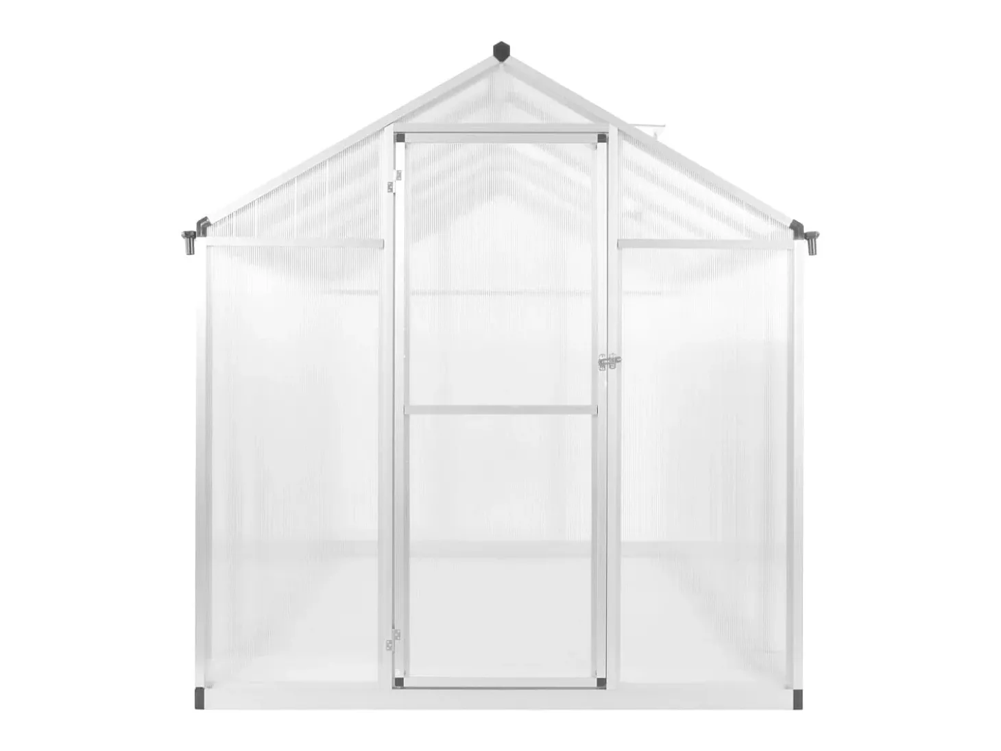 Estufa tipo tenda para plantas flores e hortaliças em alumínio 362 x 190 x 195 cm 13,41 m³ transparente 02_0044468