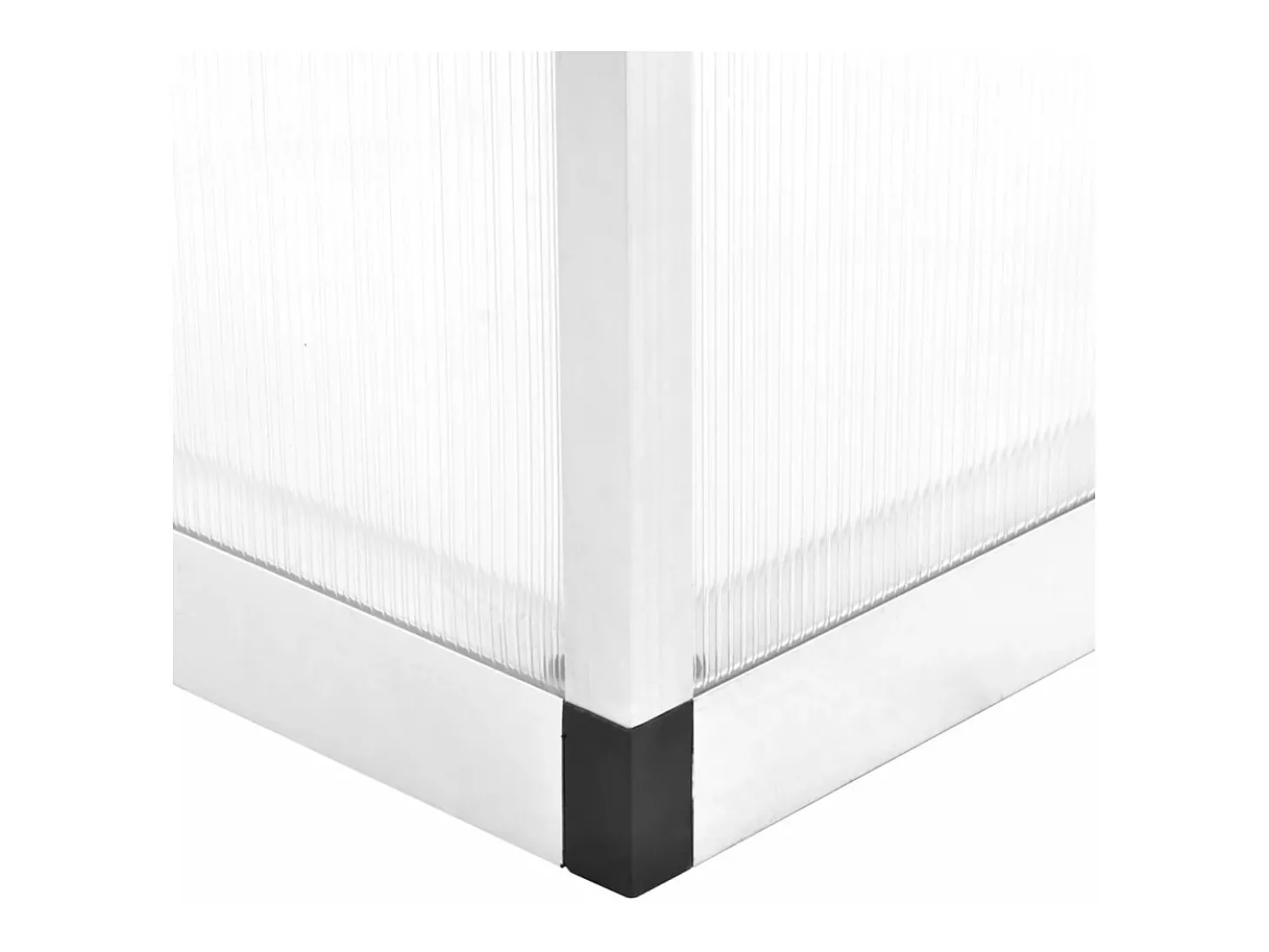 Estufa tipo tenda para plantas flores e hortaliças em alumínio 362 x 190 x 195 cm 13,41 m³ transparente 02_0044468