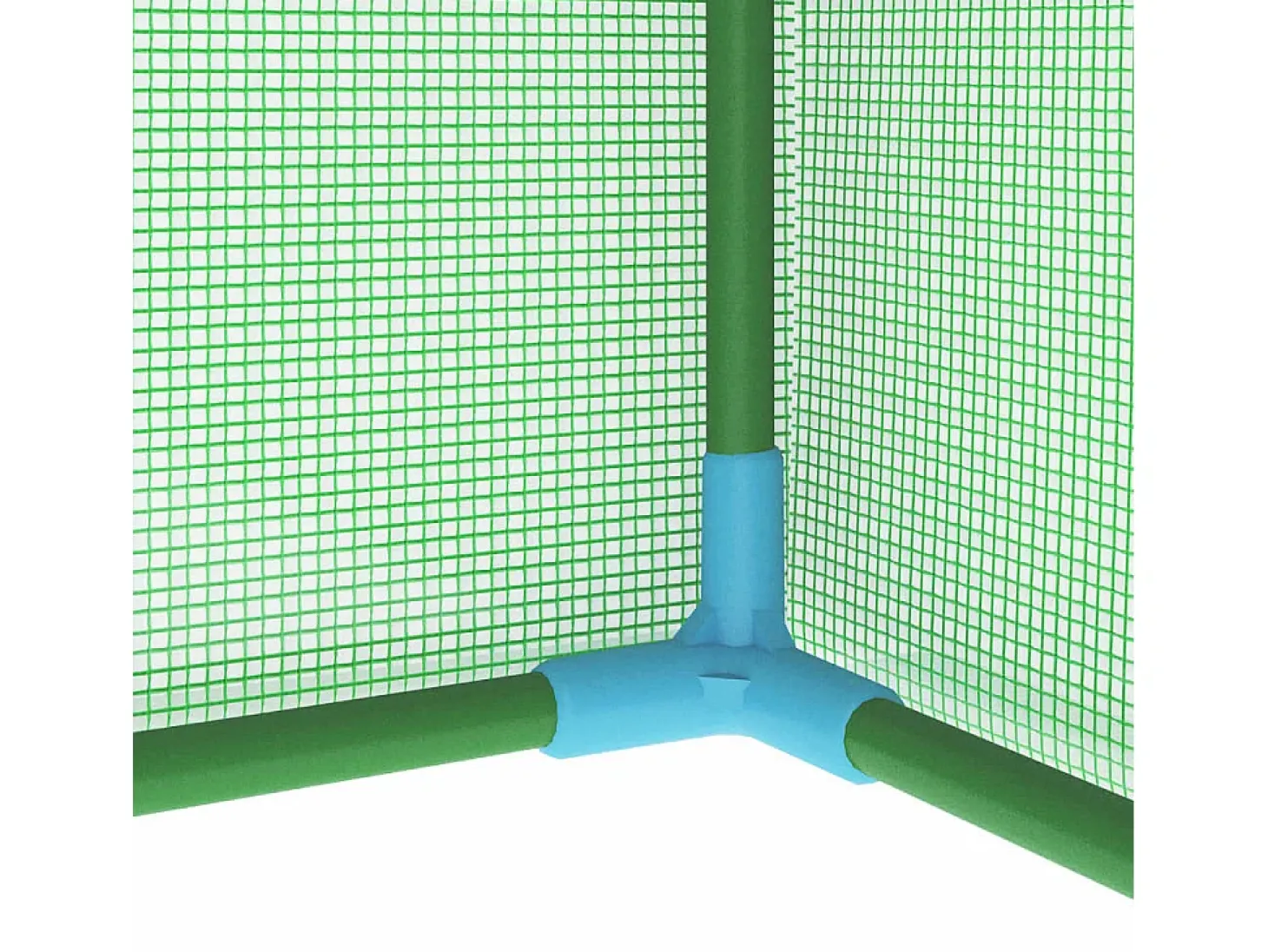 Estufa tipo tenda para plantas flores e hortaliças com estrutura de aço 0,5 m² 1 x 0,5 x 1,9 m verde 02_0044526