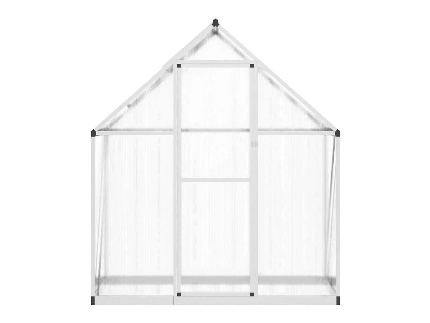 Estufa tipo tenda para plantas flores e hortaliças com base prateada 169 x 58 x 195 cm alumínio prata 02_0044517